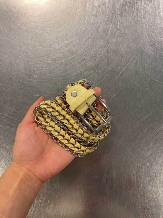Gürtel Gelb und Silber