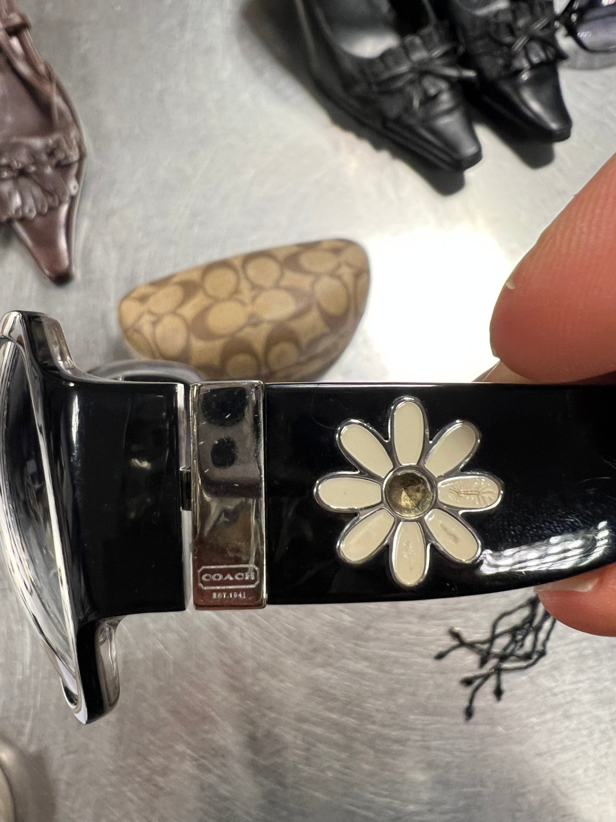 Coach Sonnenbrille L Schwarz und Creme