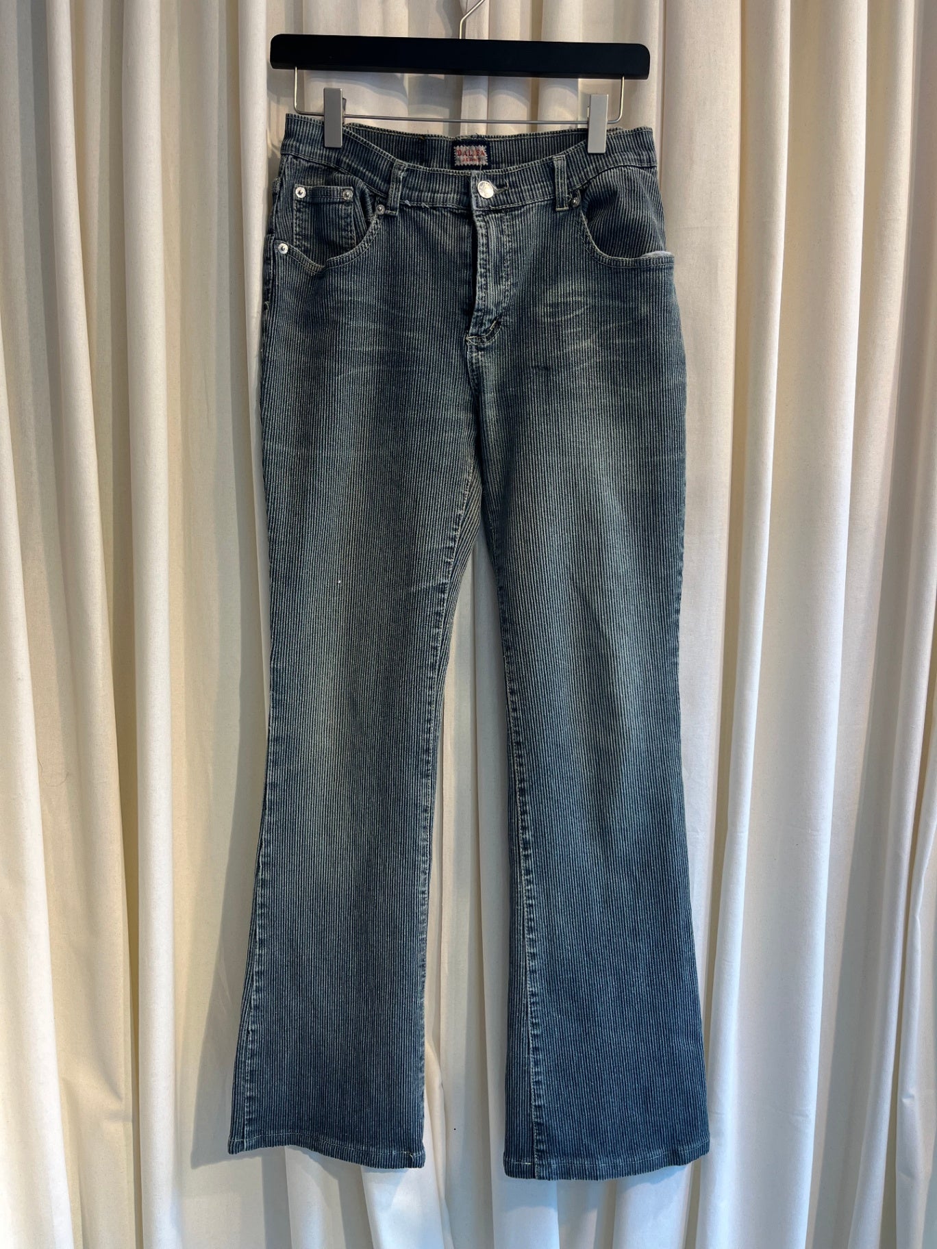 Dalifa Jeans S-M Schwarz/Weiß gestreift
