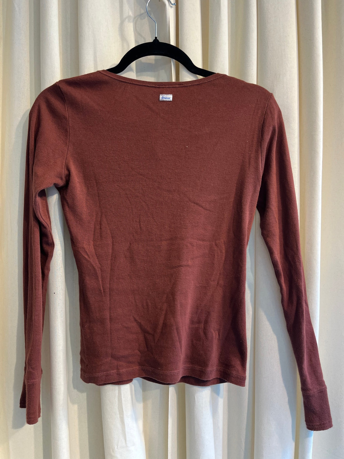 Schliesse Langarmshirt S Burgunderrot