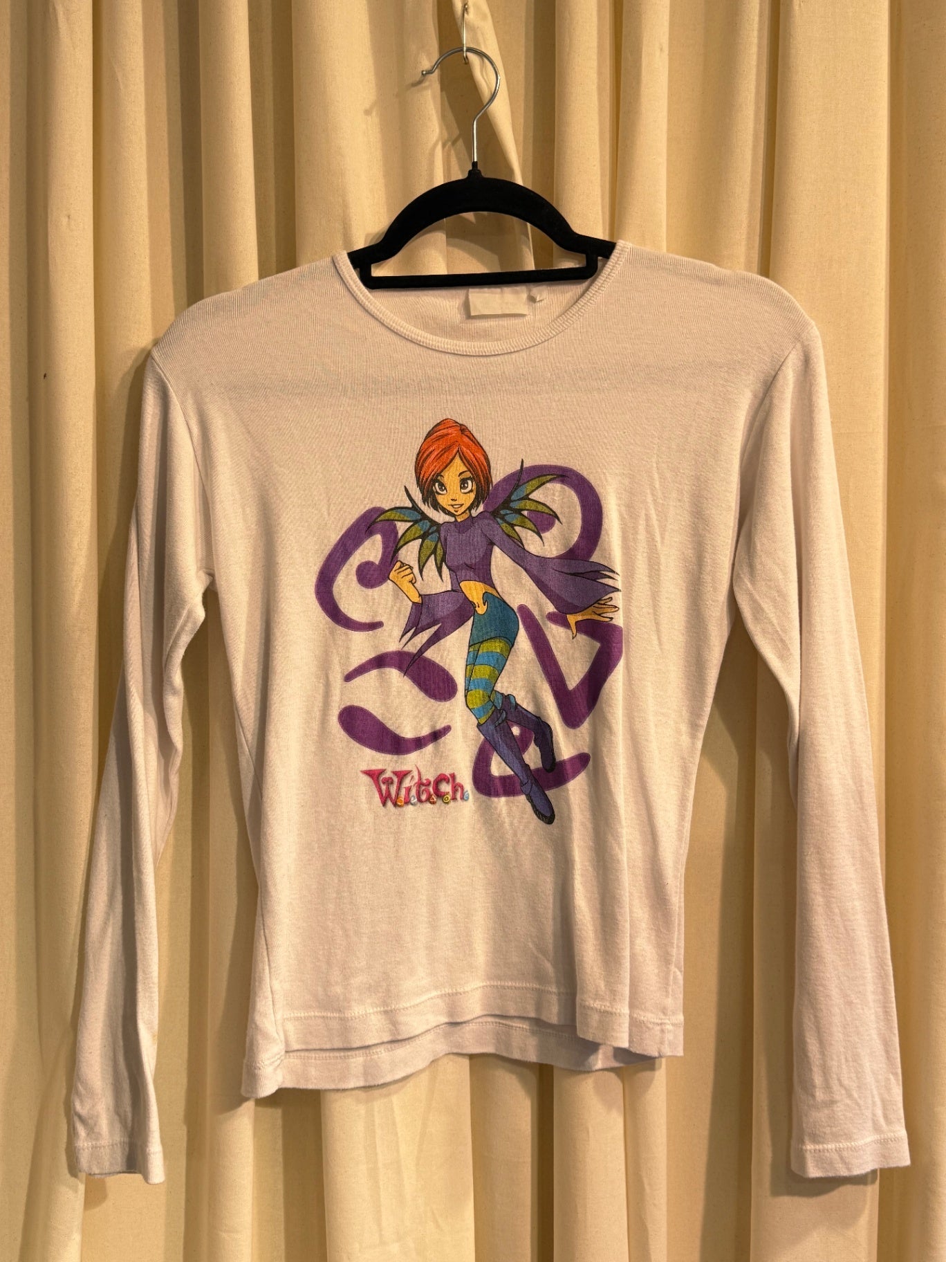 Langarmshirt S Weiß