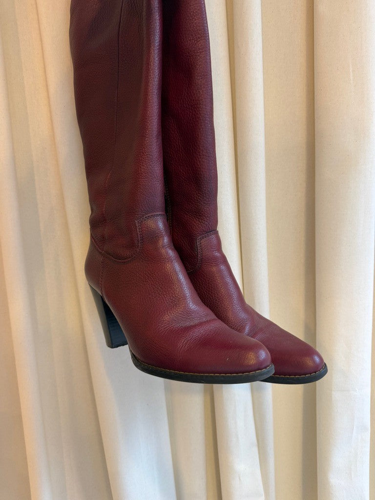 Stiefel 38 Burgunderrot