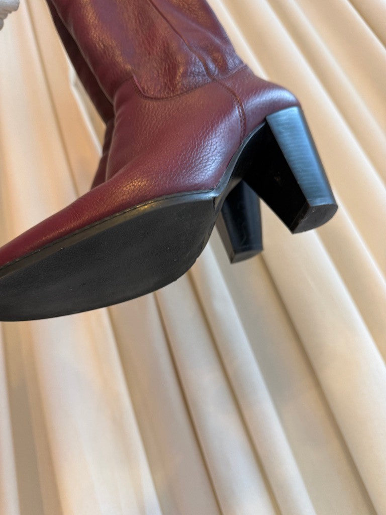 Stiefel 38 Burgunderrot
