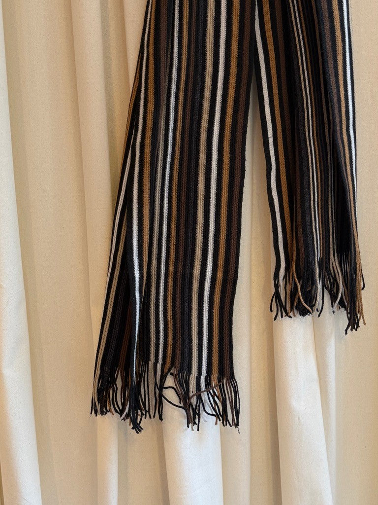 Unbekannt Schal Schwarz, Beige, Hellblau