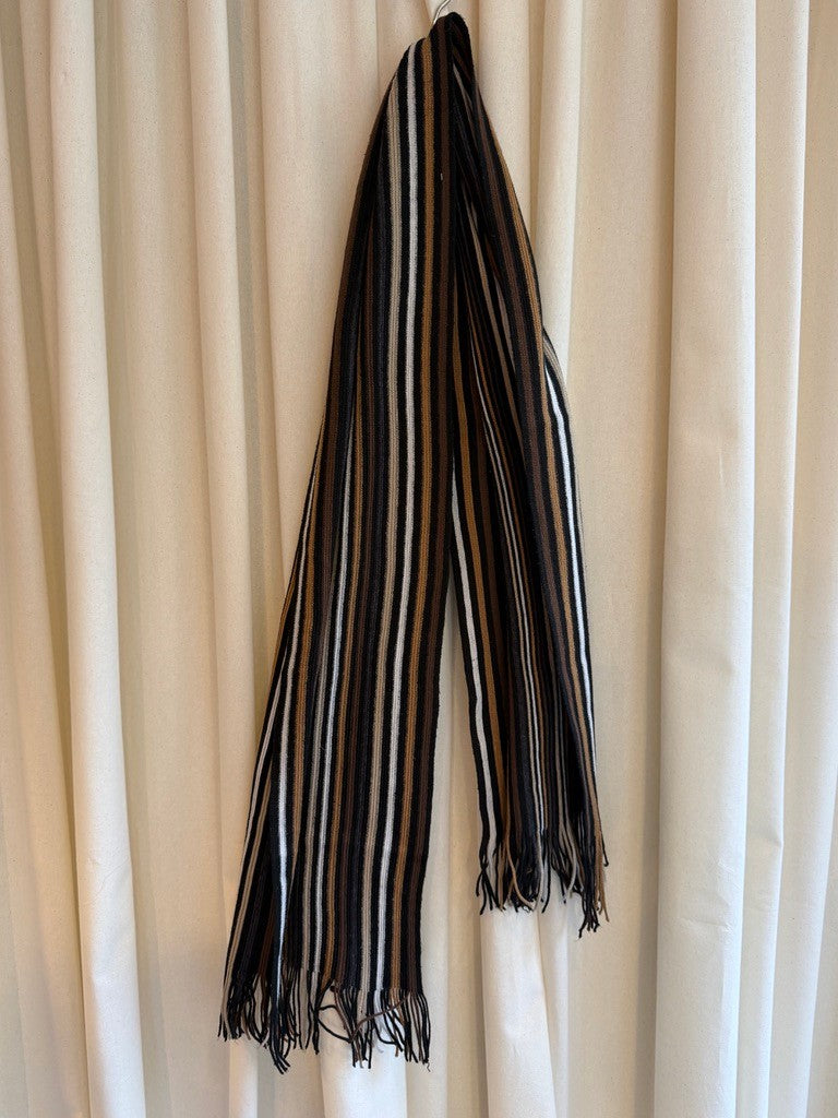 Unbekannt Schal Schwarz, Beige, Hellblau