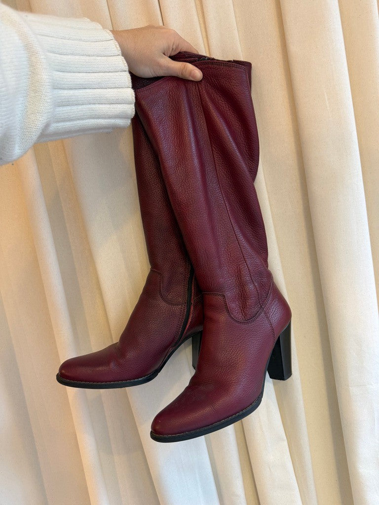 Stiefel 38 Burgunderrot