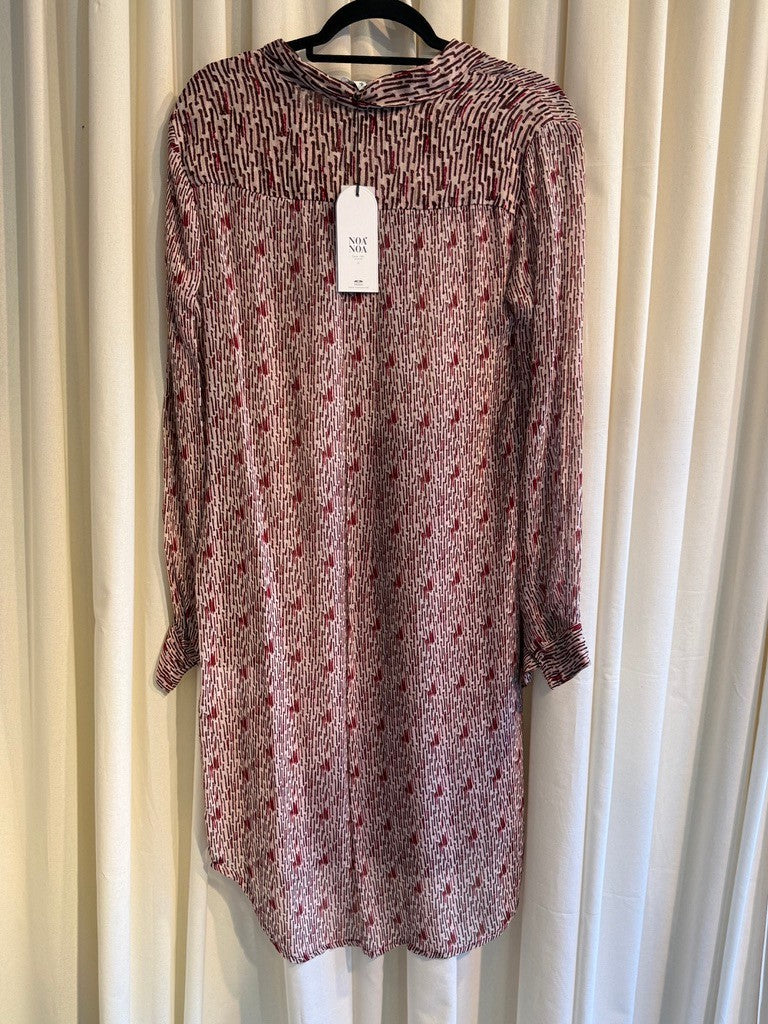 Blusenkleid 34 Rot gemustert (Neu)