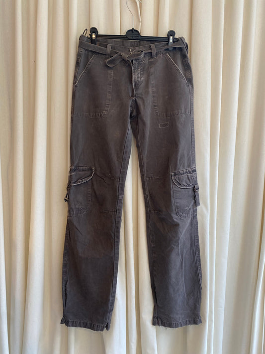 Cargo Jeans M Grau/Braun