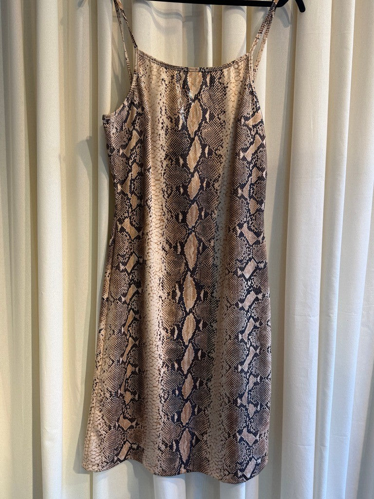 Kleid M Schlangenmuster (Neu)