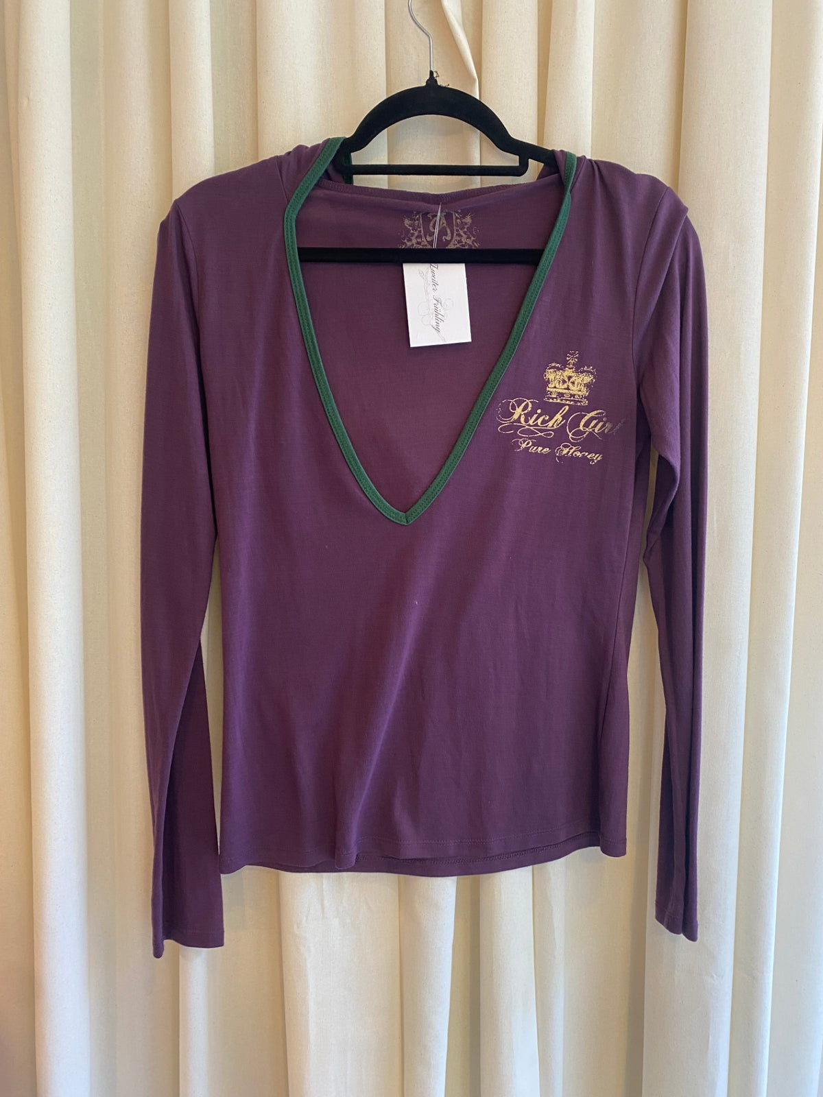 Langarmshirt L Lila
