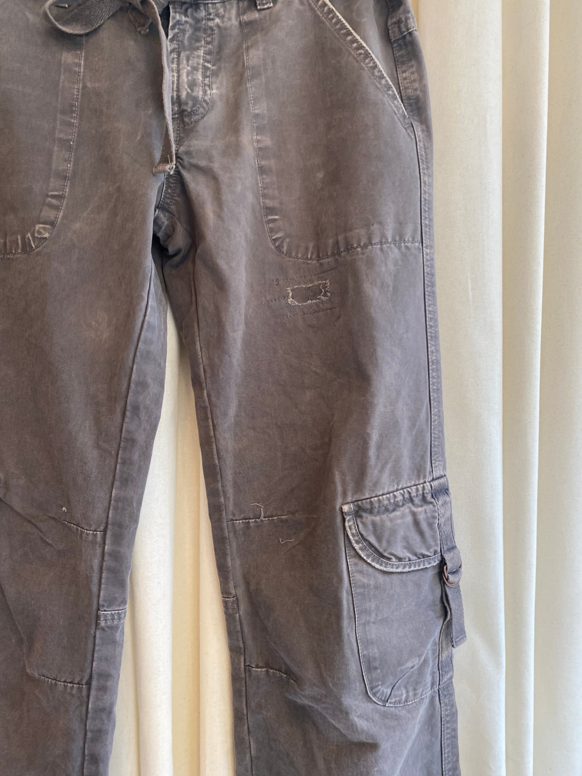 Cargo Jeans M Grau/Braun