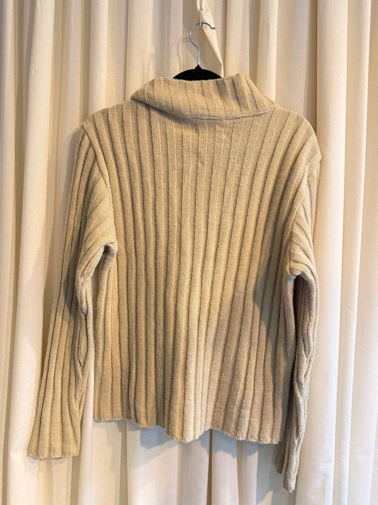 Wildleder-/Strick Jacke M Beige
