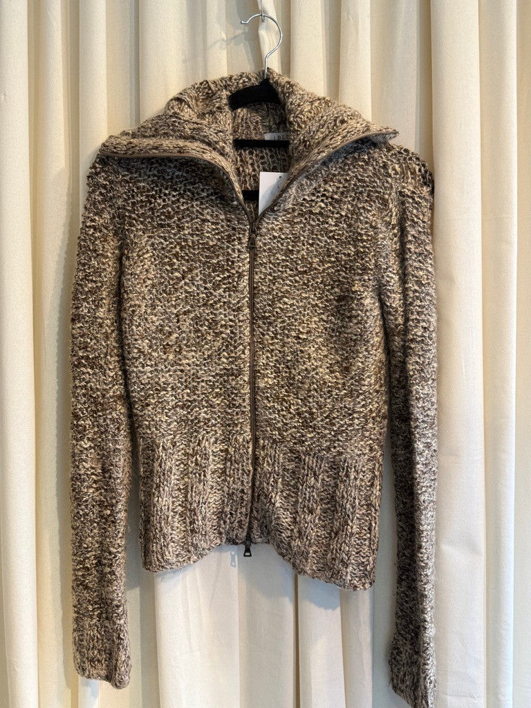 Strickjacke S Beige Braun