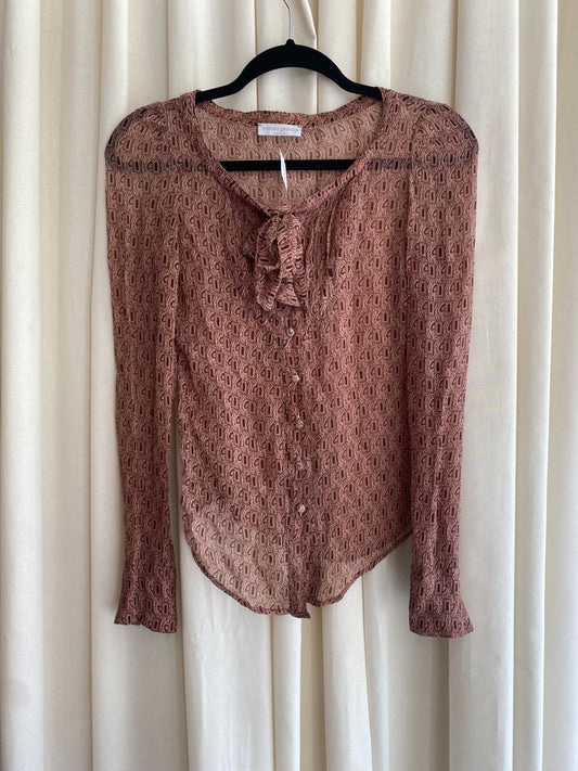 Bluse S Gemustert