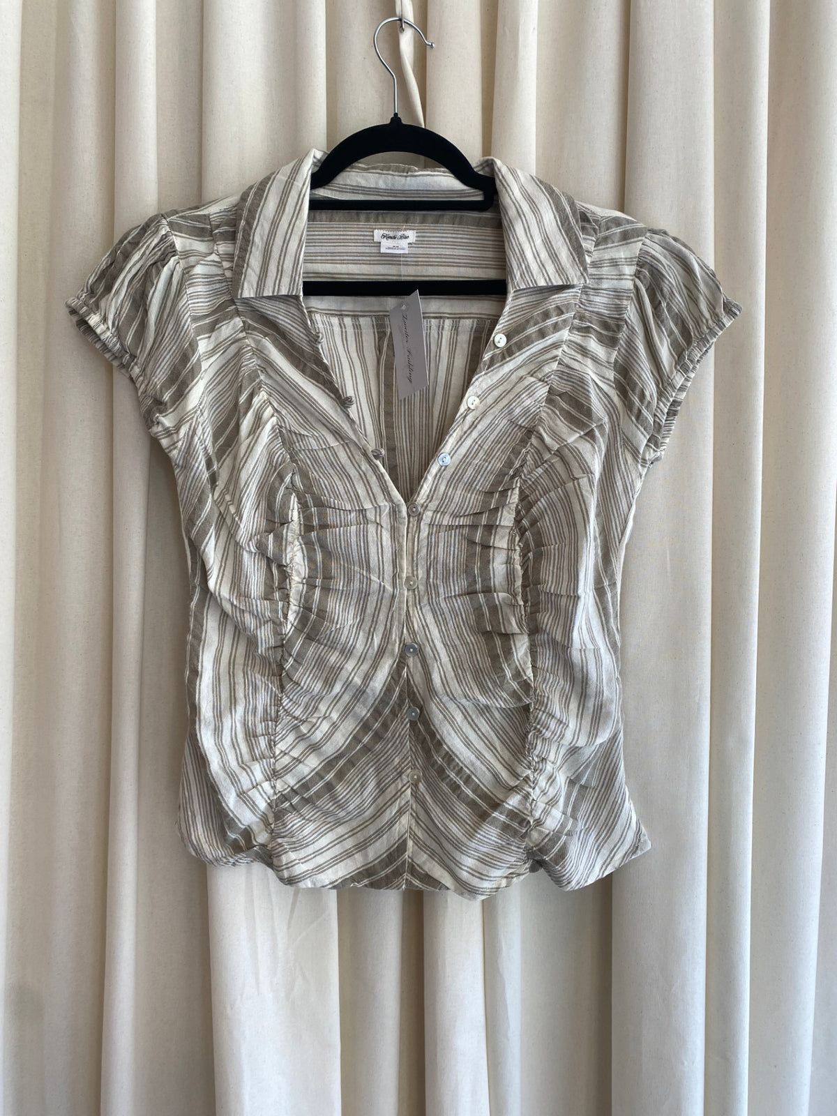 Bluse M Beige/Gräulich