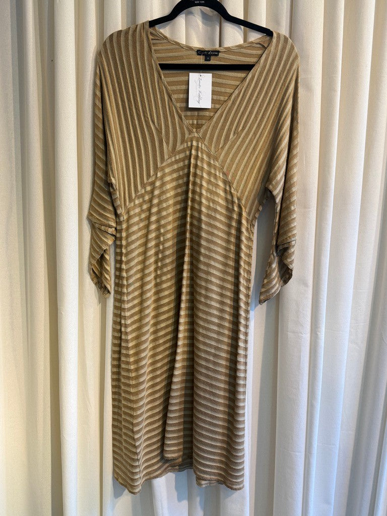 Kleid S Beige gestreift (Neu)