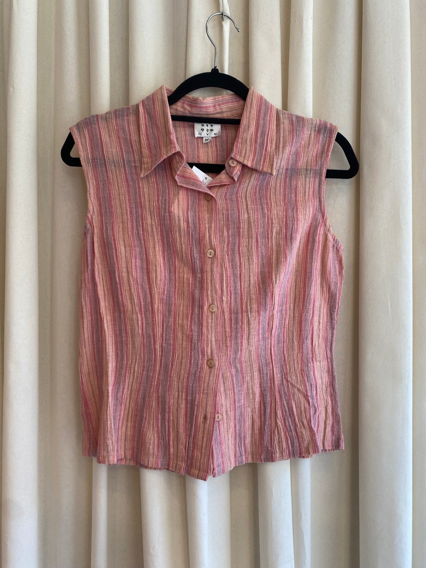 Bluse M Rosa gestreift