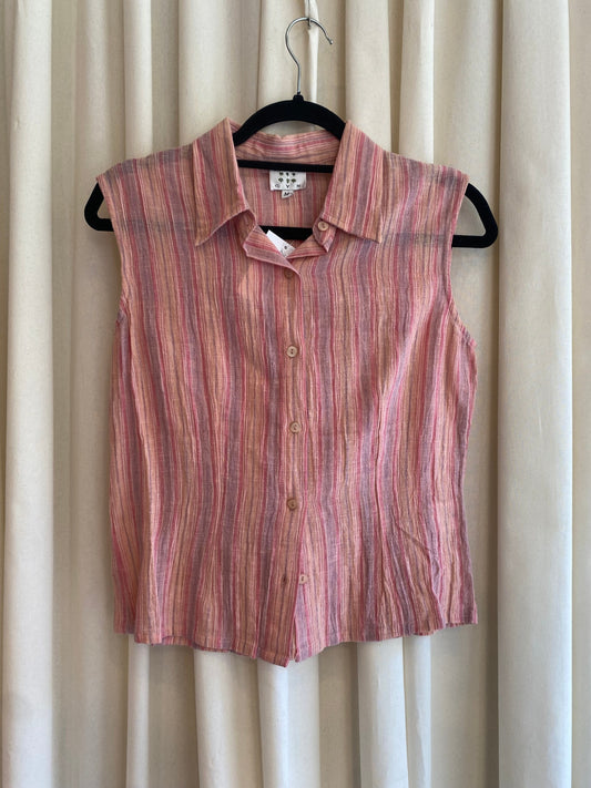 Bluse M Rosa gestreift