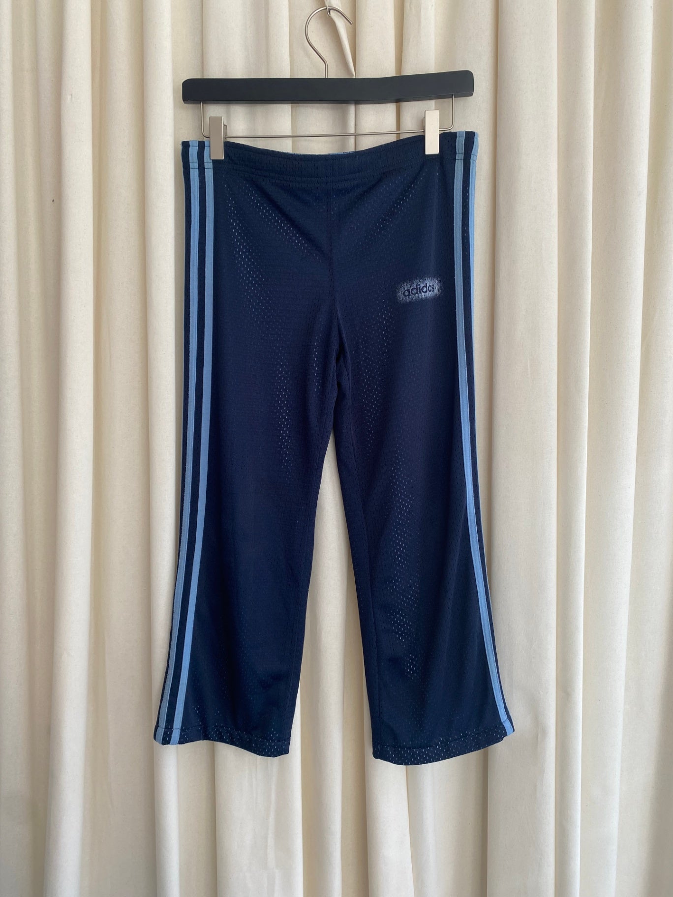 Adidas 3/4  Hose XS Dunkelblau/Hellblau