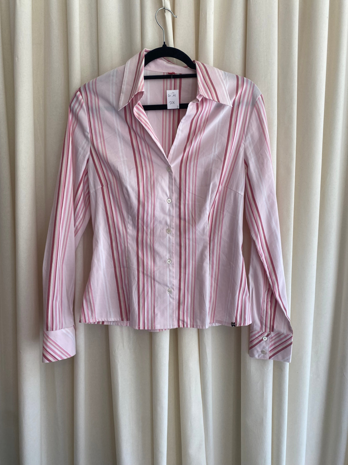 Bluse M Rosa gestreift