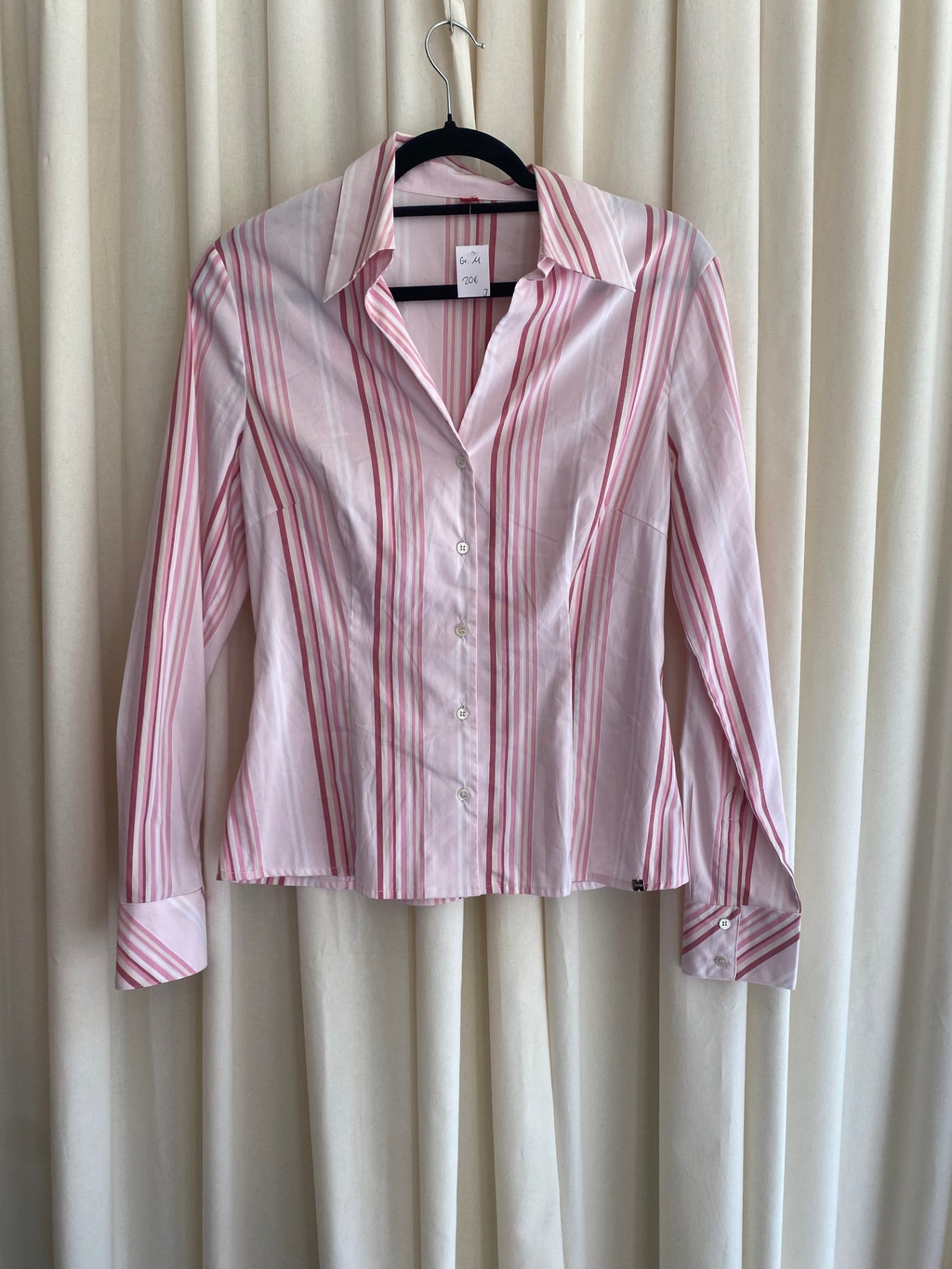 Bluse M Rosa gestreift
