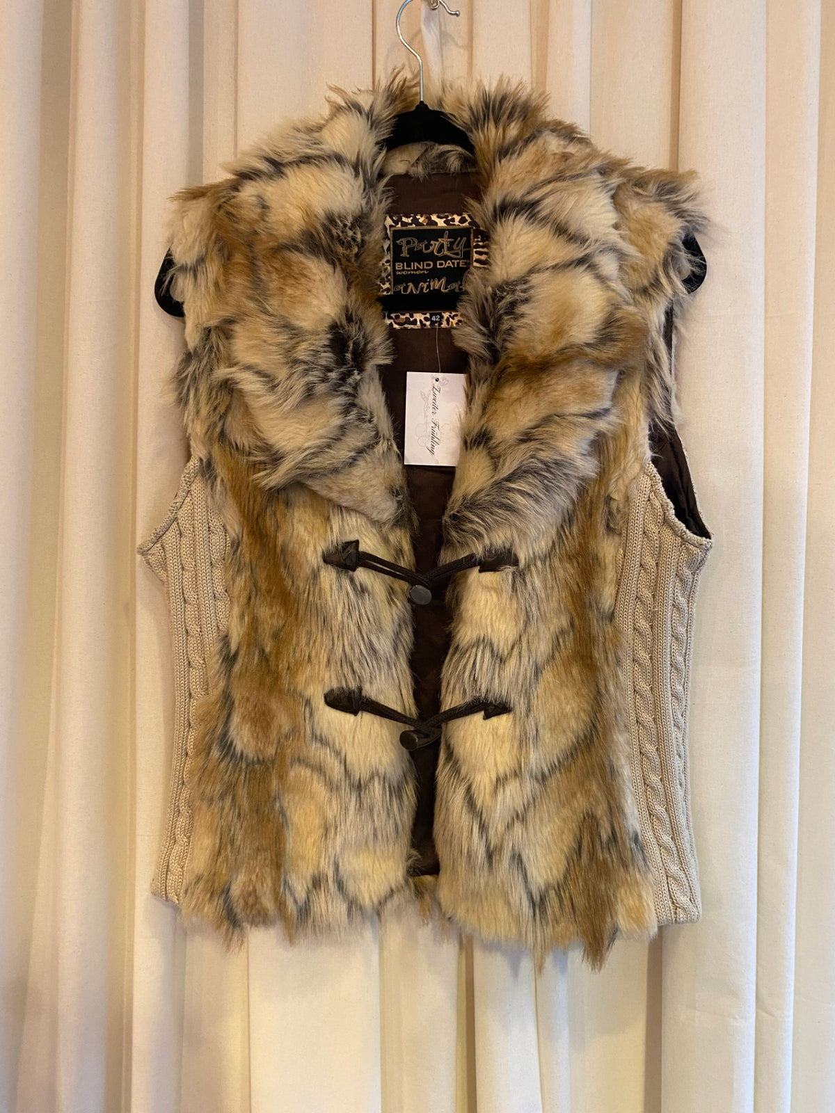 Weste XL Mehrfarbig (beige, braun, schwarz)