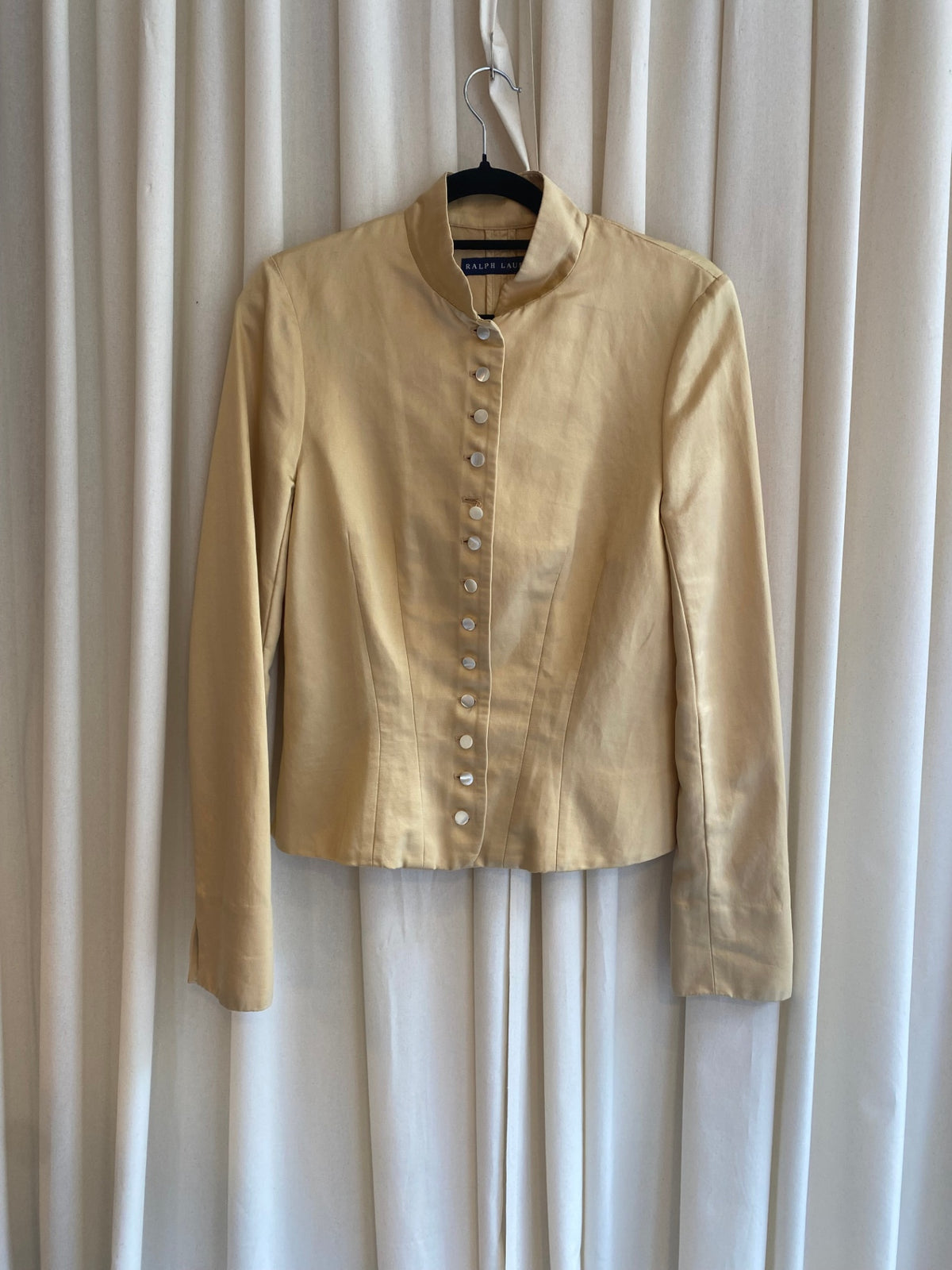 Ralph Lauren Blazer M Gelb (100% Seide)