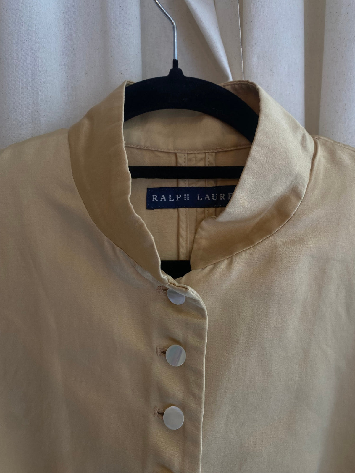 Ralph Lauren Blazer M Gelb (100% Seide)