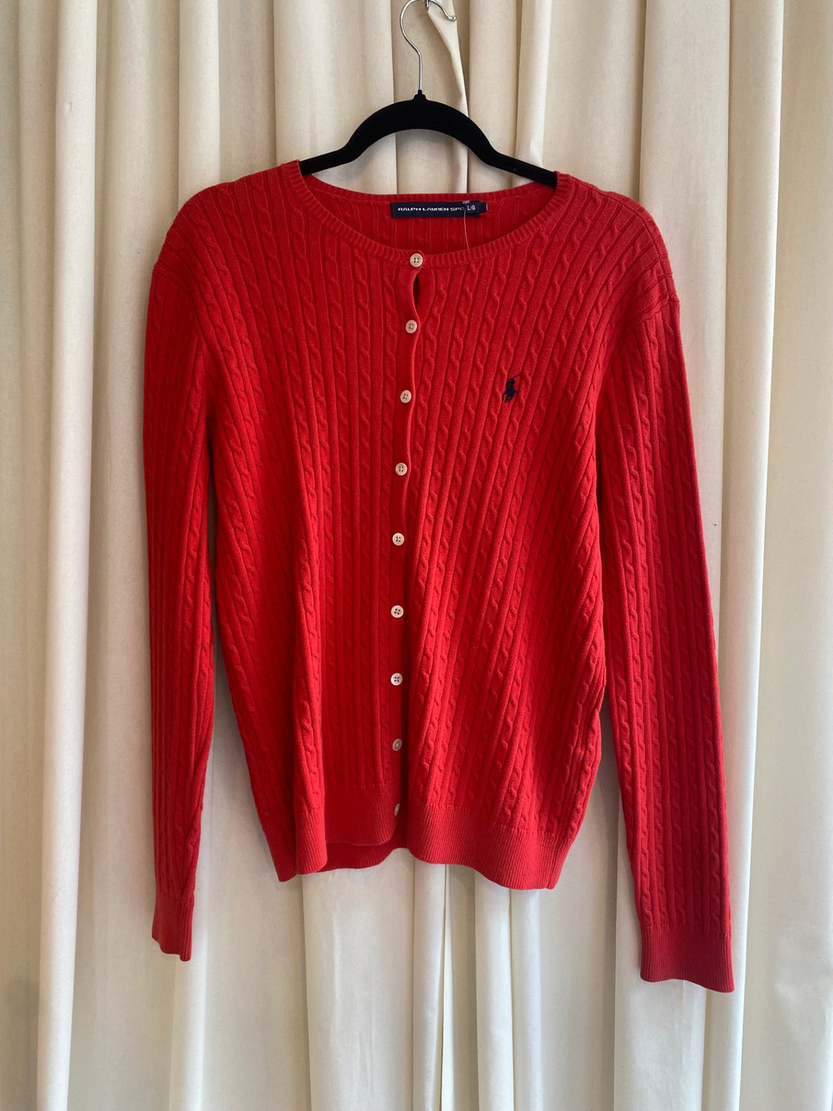 Ralph Lauren Cardigan L Rot