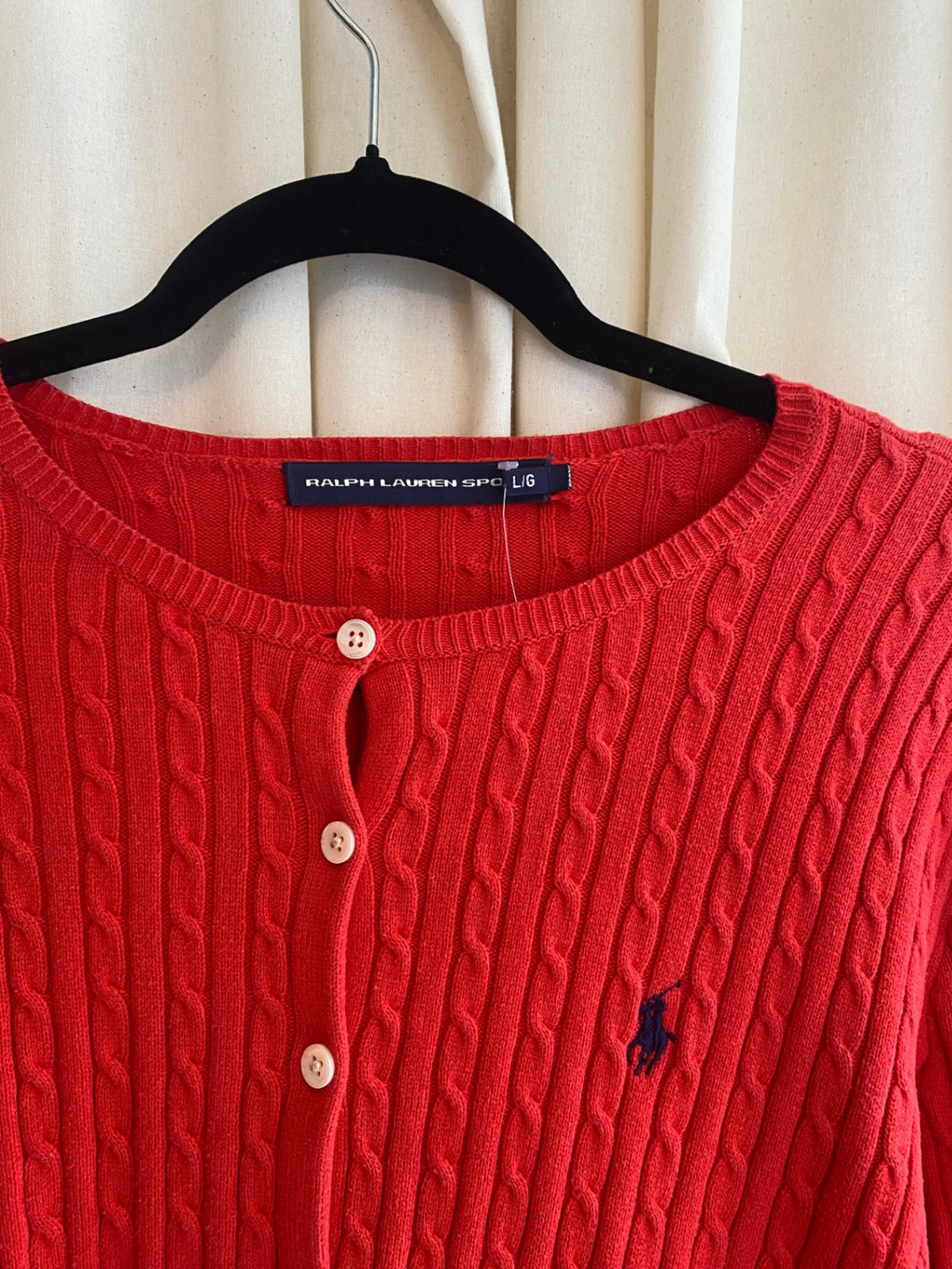 Ralph Lauren Cardigan L Rot