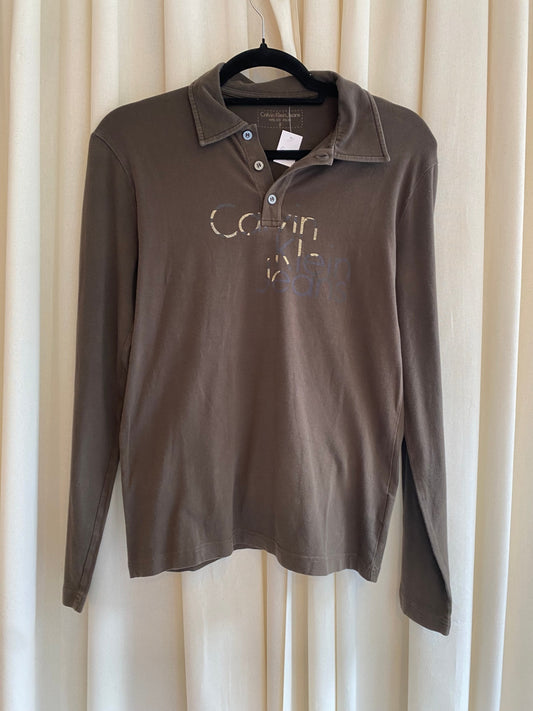 Calvin Klein Hemd M Braun