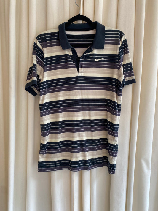 Nike Poloshirt XL Gestreift