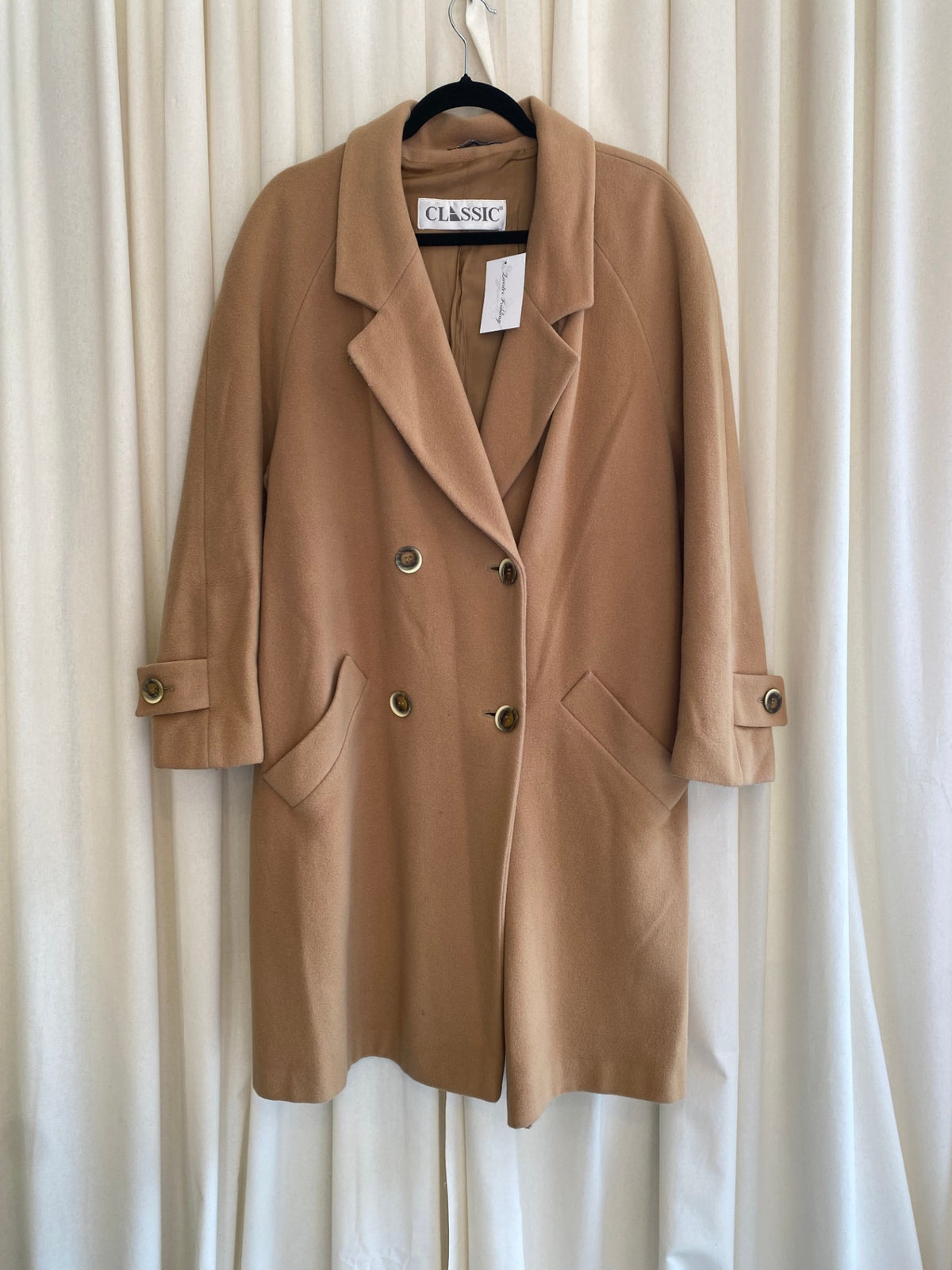 Mantel XL Beige Kaschmir/Wollmischung