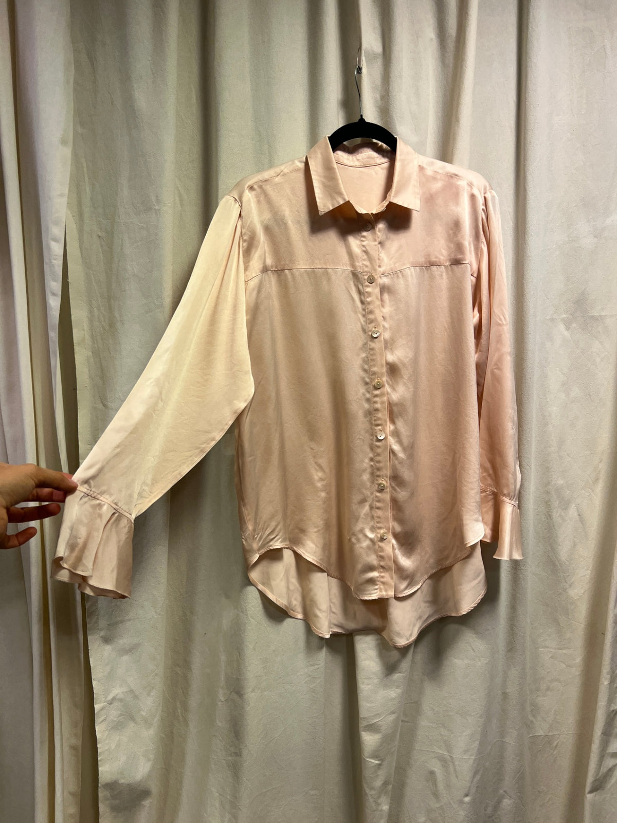 Maßgeschneiderte Bluse XL Lachs