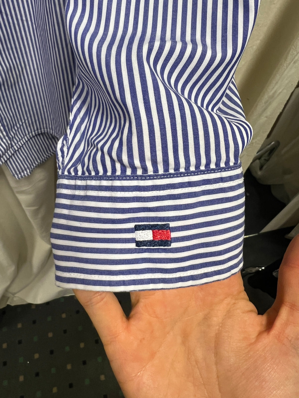 Vintage Tommy Hilfiger Bluse gestreift XL
