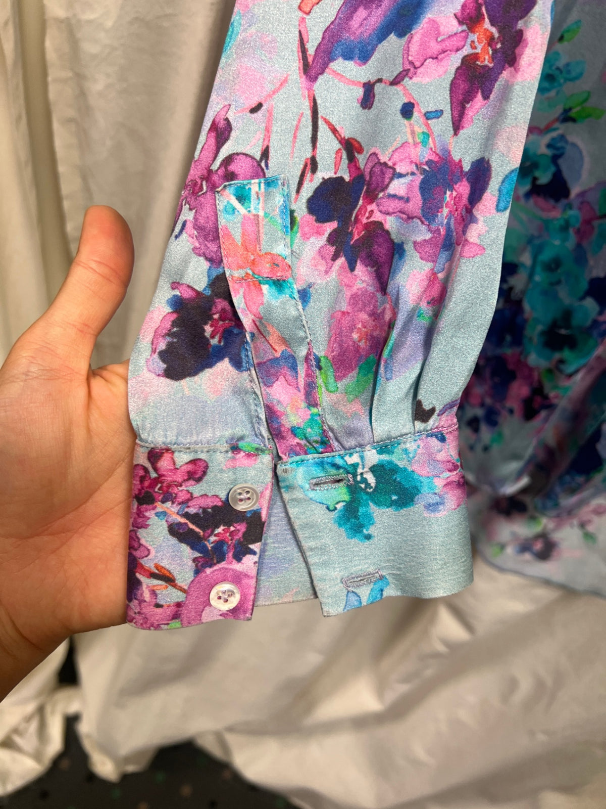 Maßgeschneiderte Bluse XL Bunt