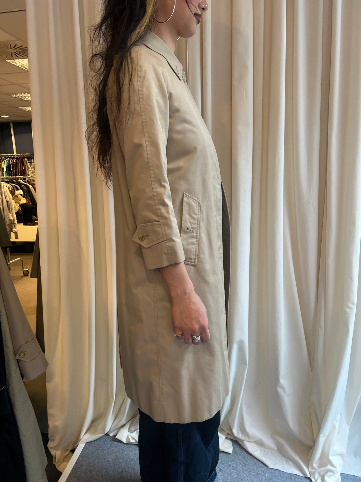 Burberrys Mantel mit 3/4 Arm S/M Beige