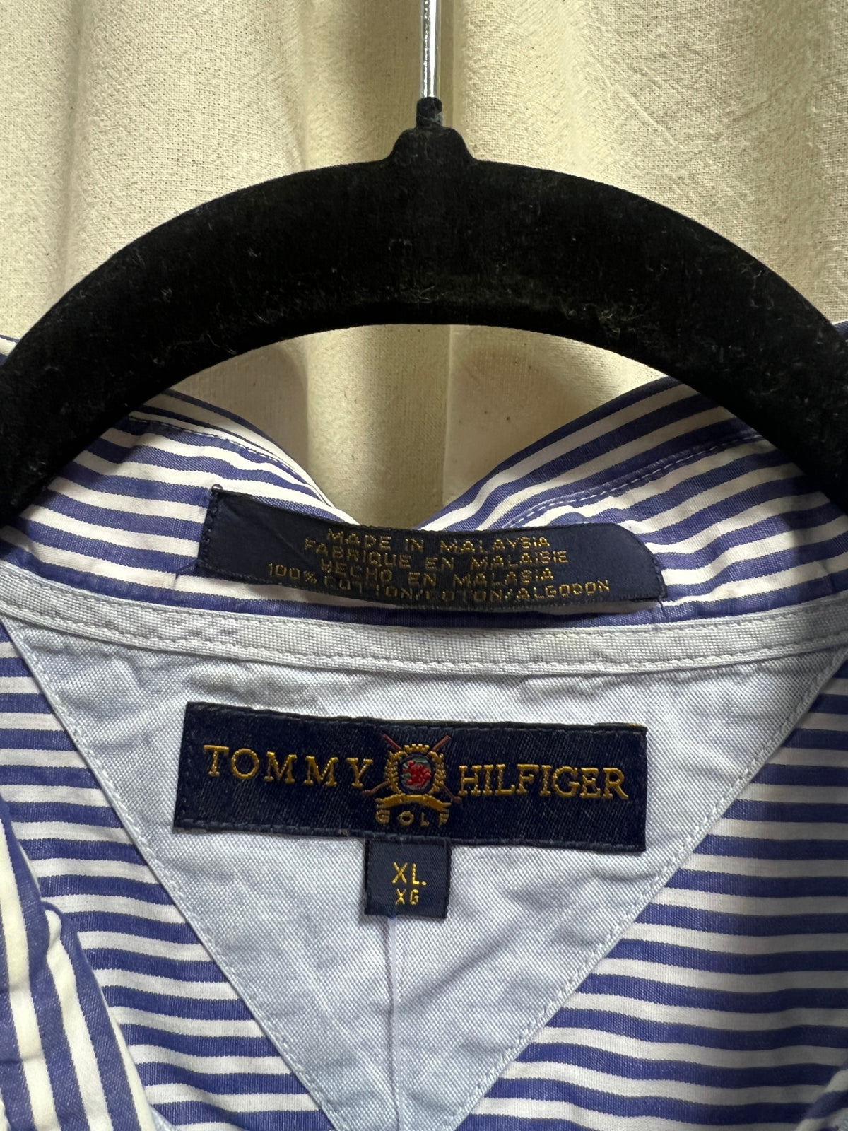 Vintage Tommy Hilfiger Bluse gestreift XL