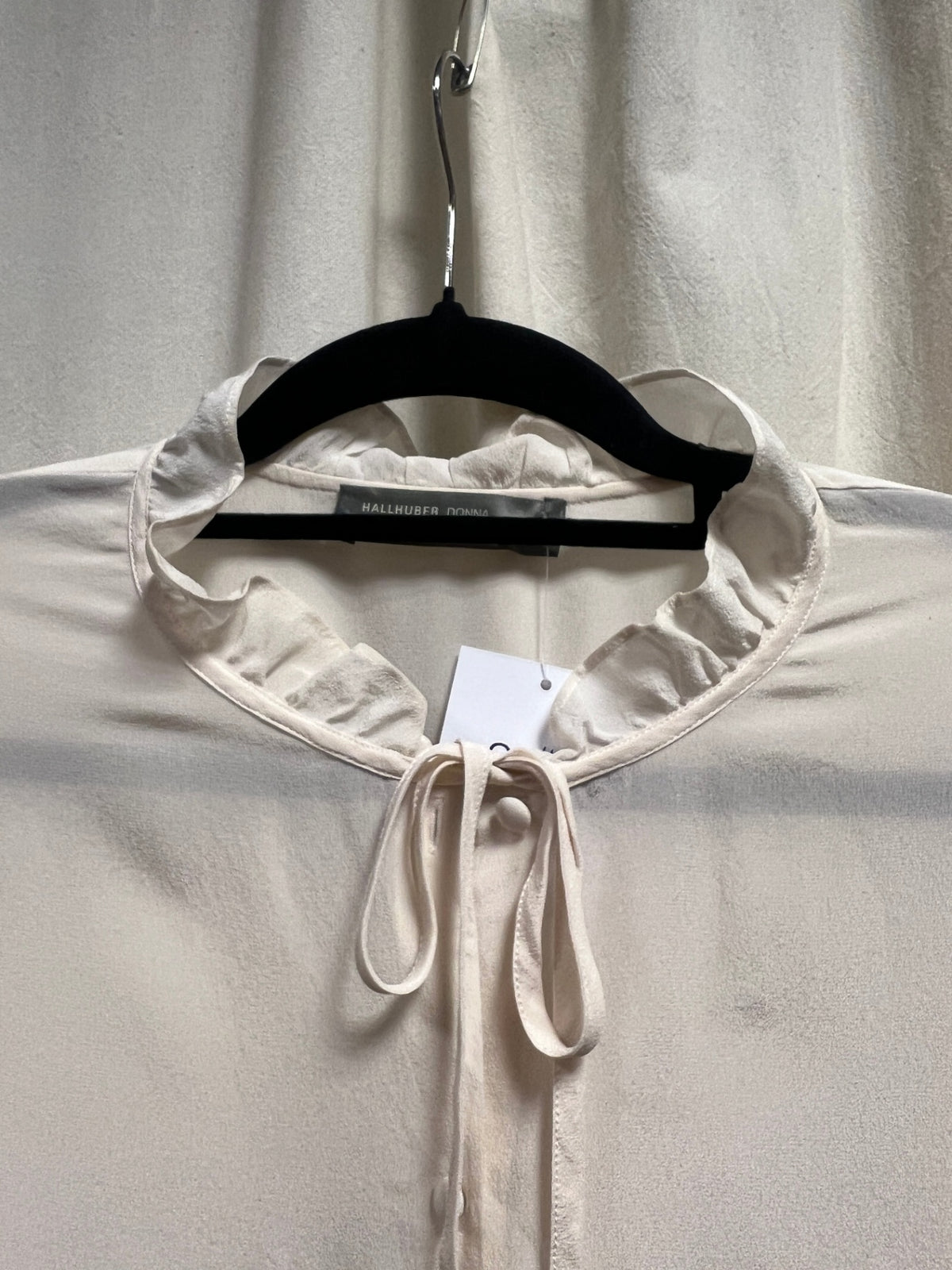 Hallhuber Bluse aus Seide 44 Creme