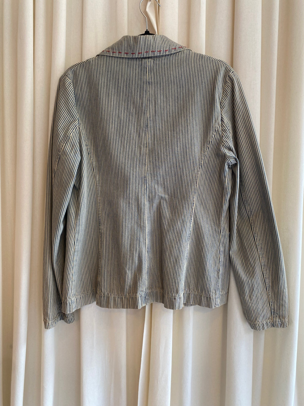 Denim Blazer L Gestreift