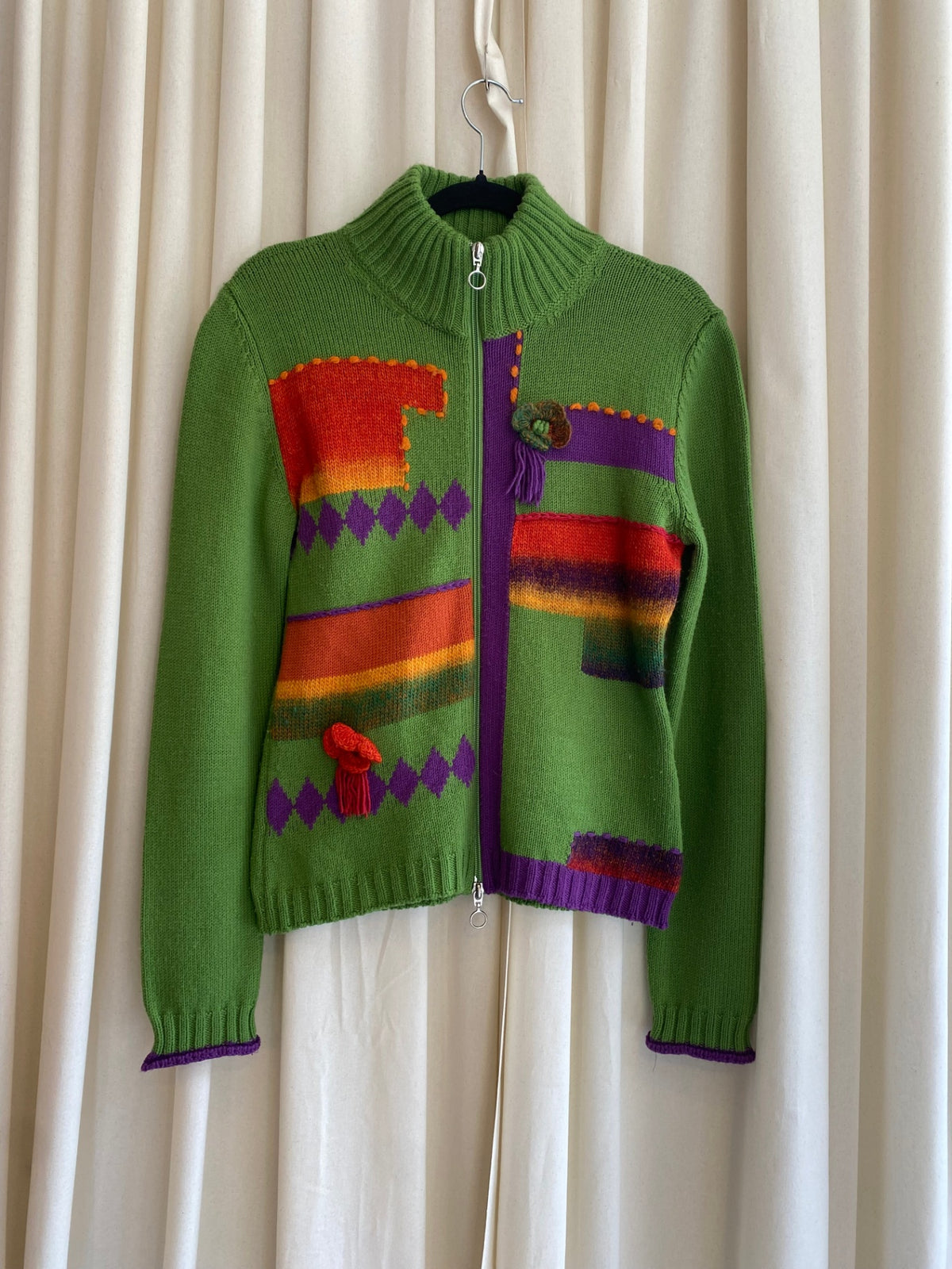 Strickjacke M Grün