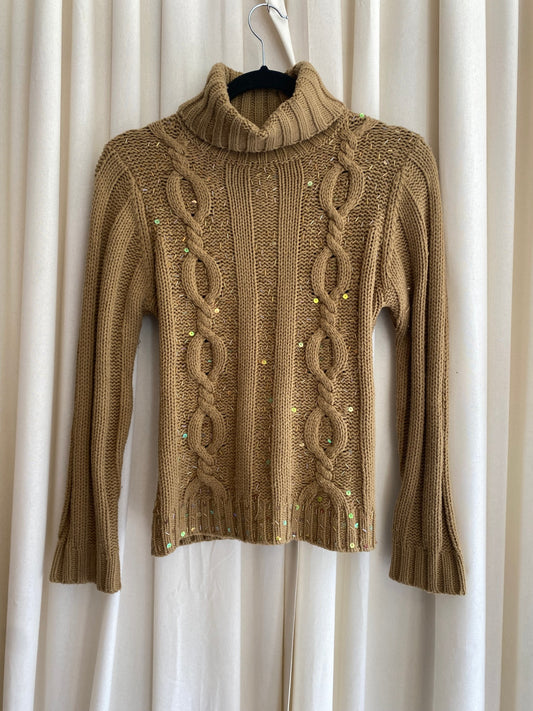 Strick-Pullover L Beige