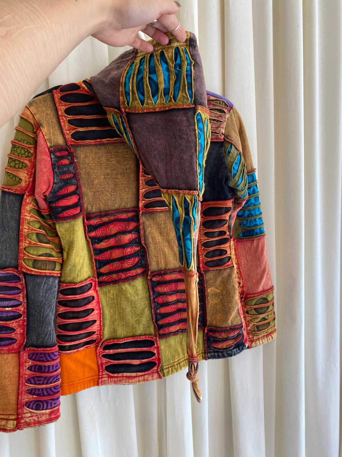 Patchwork Zipper S Bunt