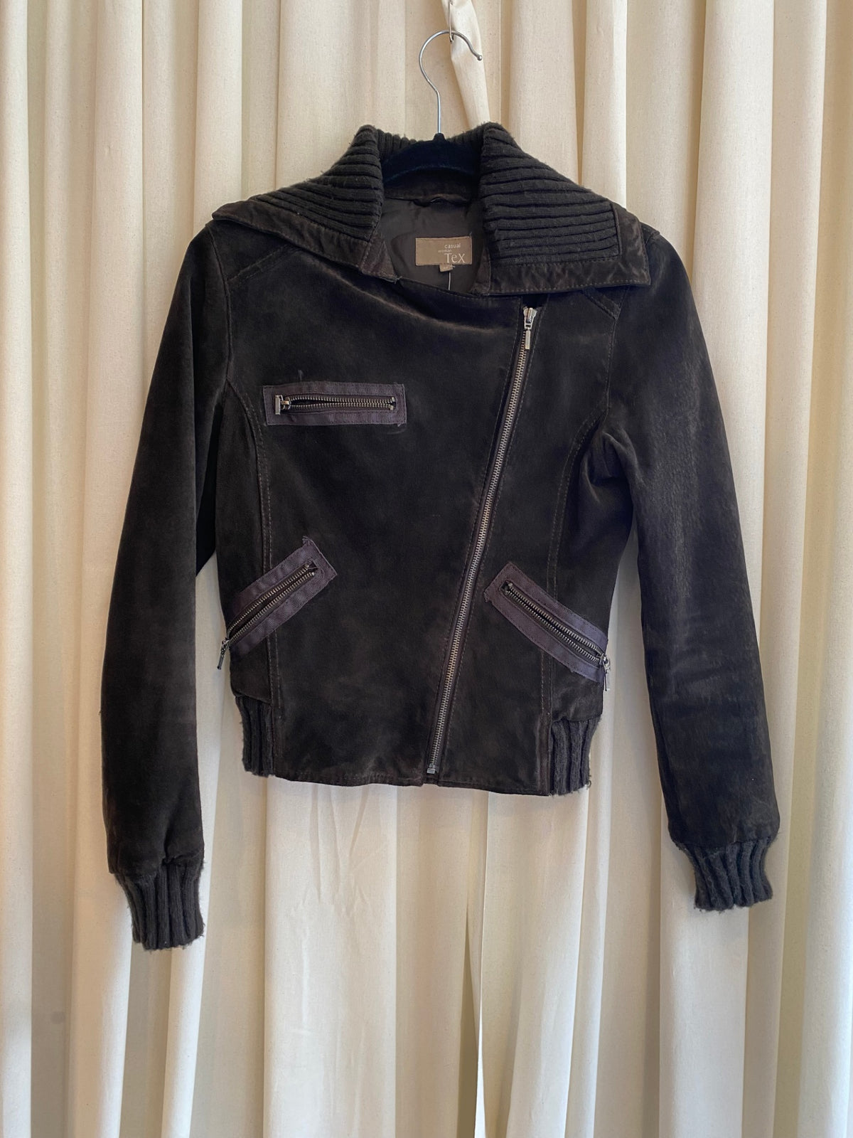 Wildleder Jacke M Braun