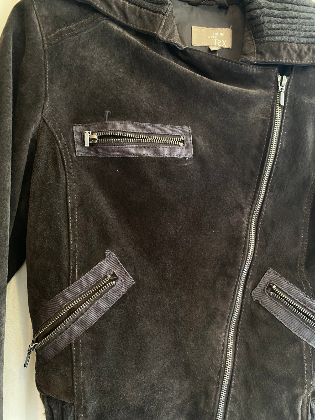 Wildleder Jacke M Braun