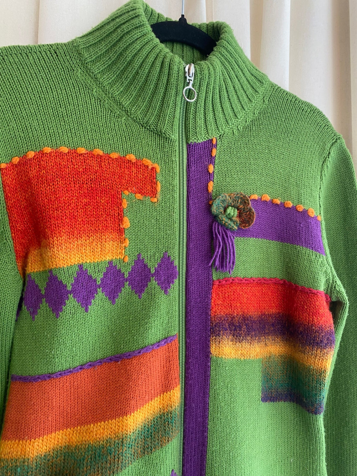 Strickjacke M Grün