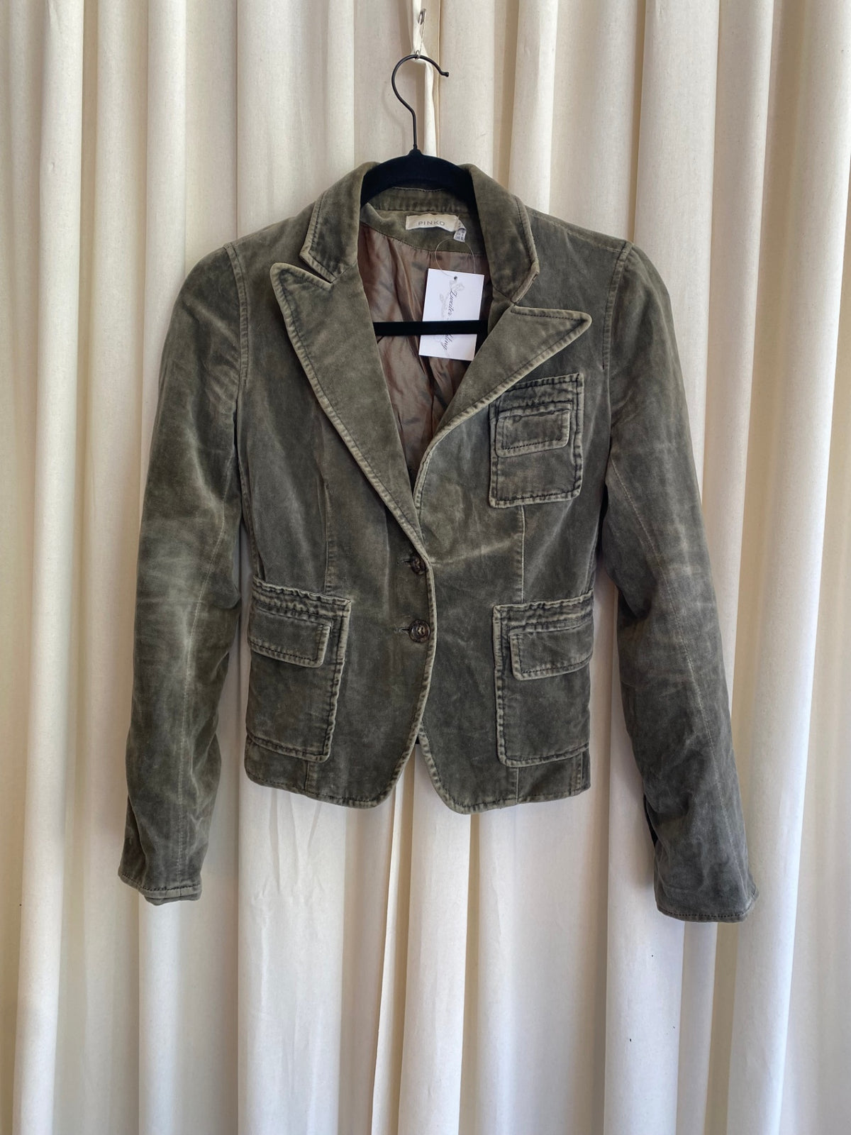 Samt Blazer XS Khaki