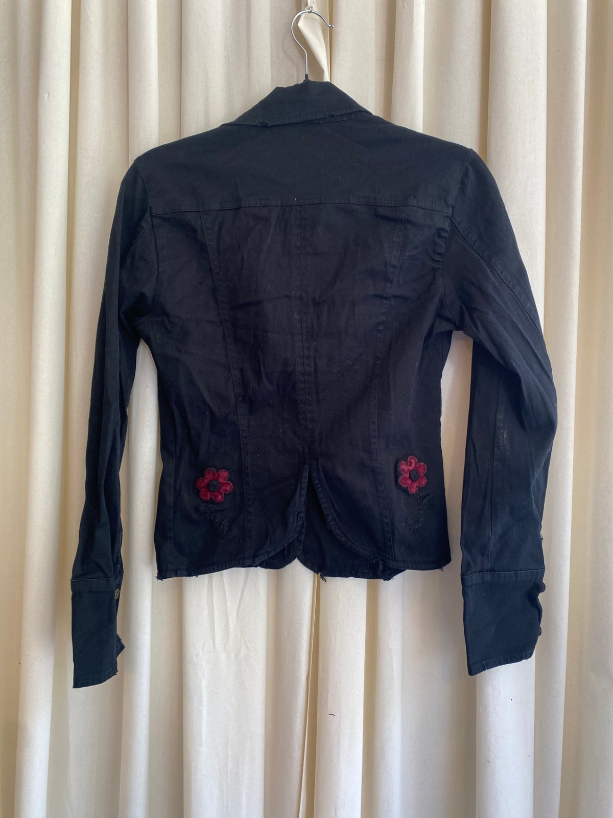Jacke XS Schwarz, Rot