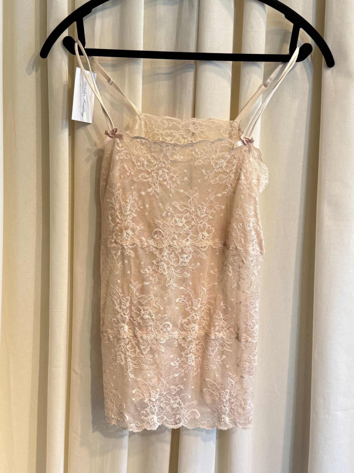 Top trägerlos S Beige