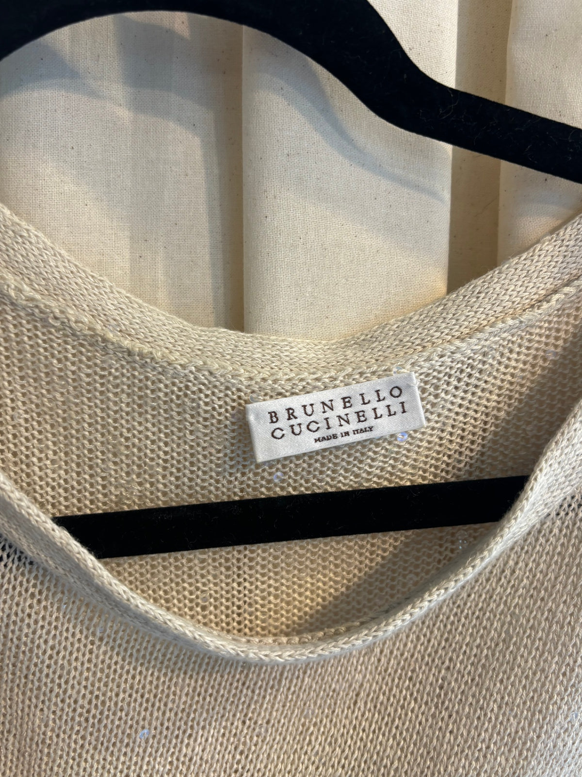 Brunello Cucinelli Ärmelloses Oberteil M Beige